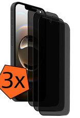 Nomfy Nomfy iPhone 16E Screenprotector Glas Privacy - 3 PACK