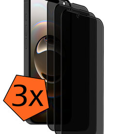 Nomfy Nomfy iPhone 16E Screenprotector Glas Privacy - 3 PACK