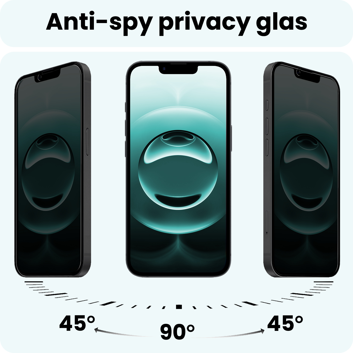 Forterra Forterra iPhone 16E Screenprotector Glas Privacy