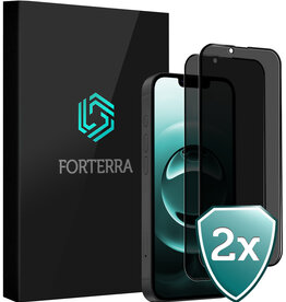 Forterra Forterra iPhone 16E Screenprotector Glas Privacy - 2 PACK