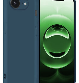 BASEY. BASEY. iPhone 16E Hoesje Siliconen - Donkerblauw