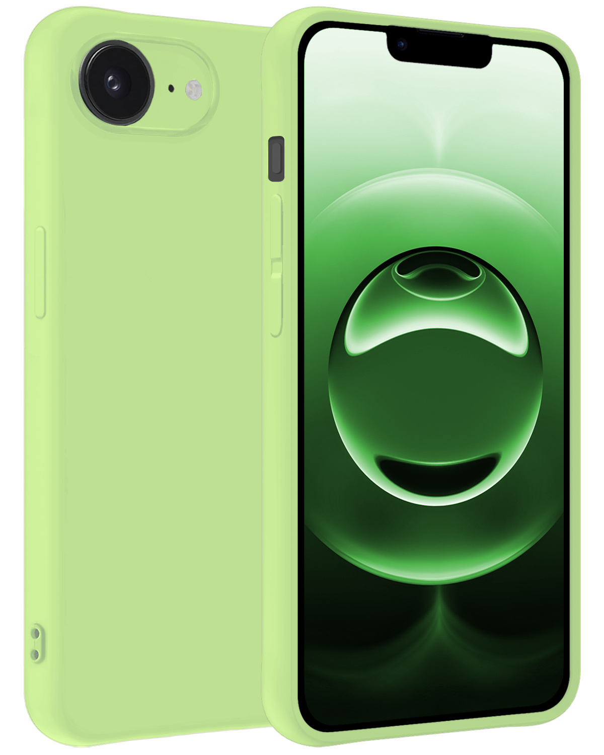 BASEY. BASEY. iPhone 16E Hoesje Siliconen - Groen