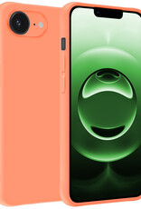 BASEY. BASEY. iPhone 16E Hoesje Siliconen - Perzik