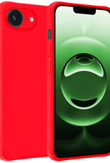 BASEY. BASEY. iPhone 16E Hoesje Siliconen - Rood