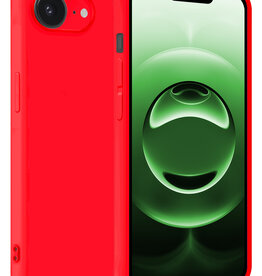 BASEY. BASEY. iPhone 16E Hoesje Siliconen - Rood