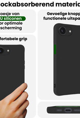 BASEY. BASEY. iPhone 16E Hoesje Siliconen - Zwart - 2 PACK