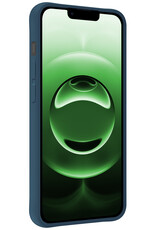 BASEY. BASEY. iPhone 16E Hoesje Siliconen Met Screenprotector Met Dichte Notch - Donkerblauw