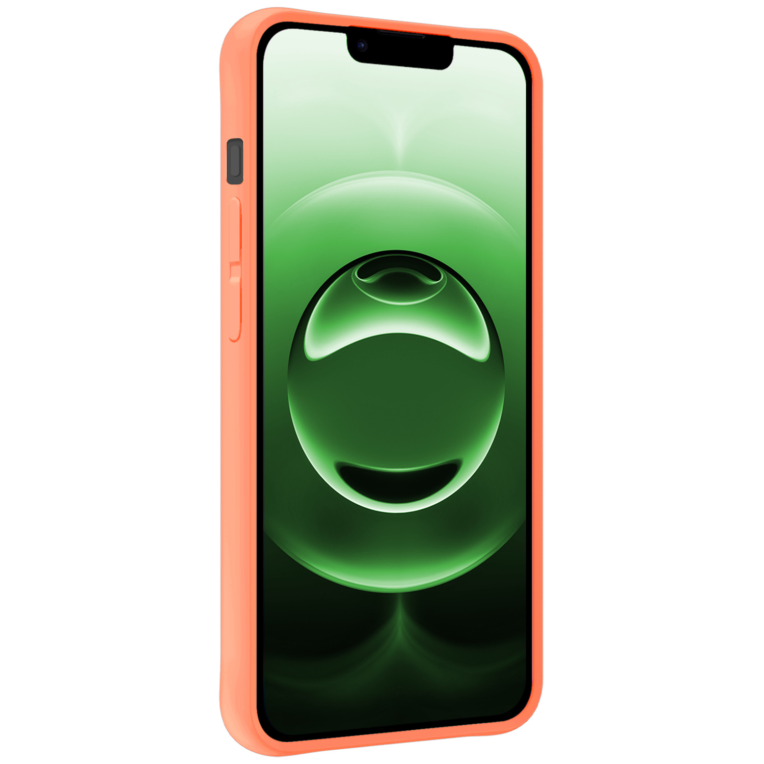 BASEY. BASEY. iPhone 16E Hoesje Siliconen Met Screenprotector Met Dichte Notch - Perzik