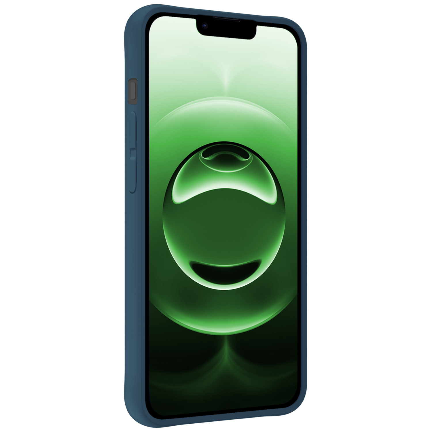 BASEY. BASEY. iPhone 16E Hoesje Siliconen Met 2x Screenprotector Met Dichte Notch - Donkerblauw