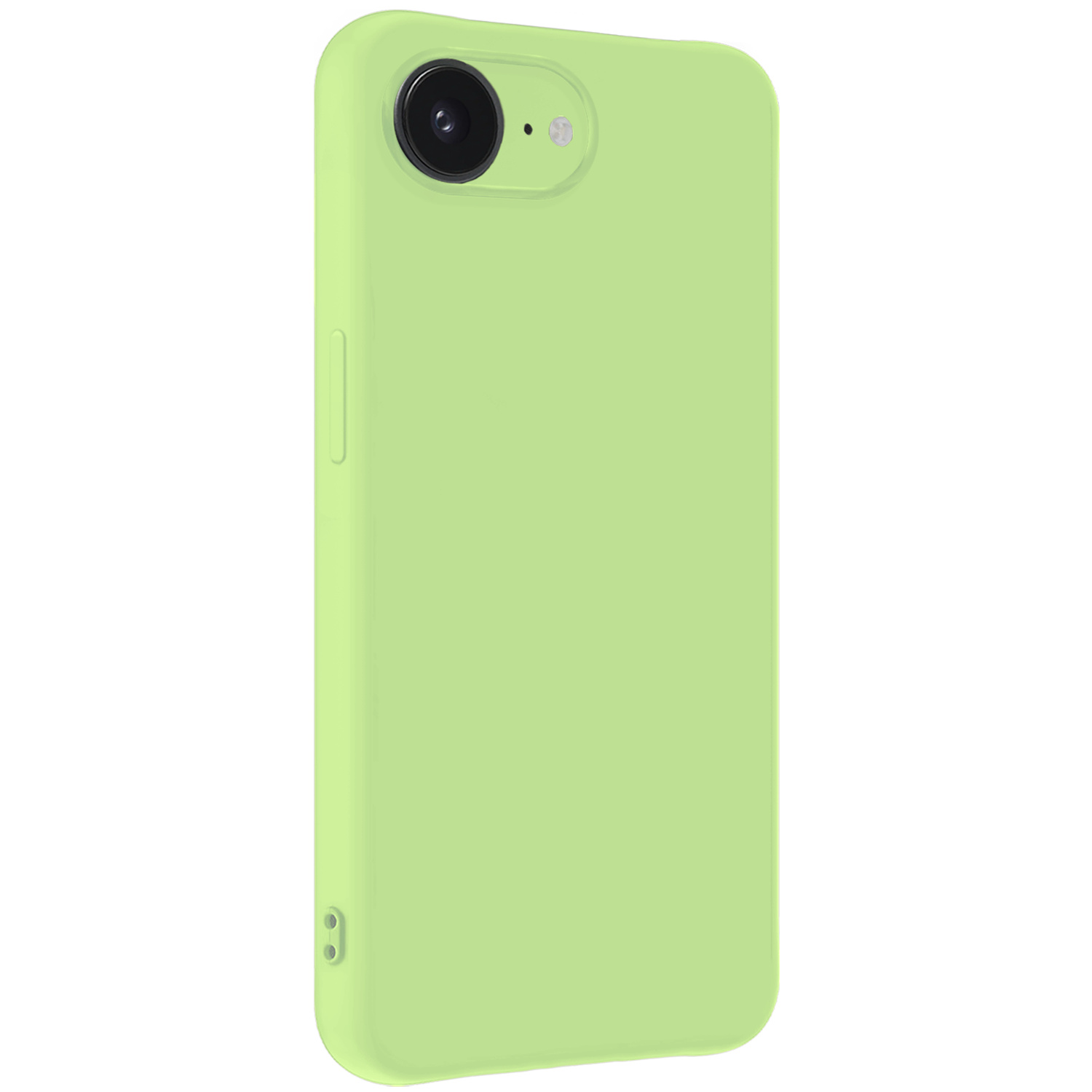 BASEY. BASEY. iPhone 16E Hoesje Siliconen Met 2x Screenprotector Met Dichte Notch - Groen