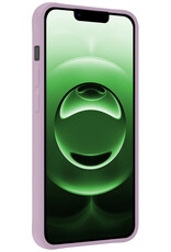 BASEY. BASEY. iPhone 16E Hoesje Siliconen Met 2x Screenprotector Met Dichte Notch - Lila
