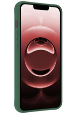 NoXx NoXx iPhone 16E Hoesje Siliconen - Donkergroen