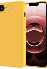 NoXx NoXx iPhone 16E Hoesje Siliconen - Geel