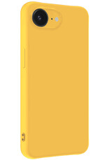 NoXx NoXx iPhone 16E Hoesje Siliconen - Geel