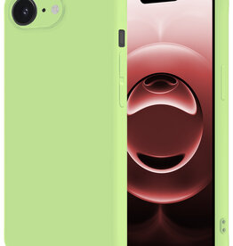 NoXx NoXx iPhone 16E Hoesje Siliconen - Groen