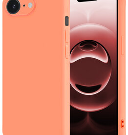 NoXx NoXx iPhone 16E Hoesje Siliconen - Perzik