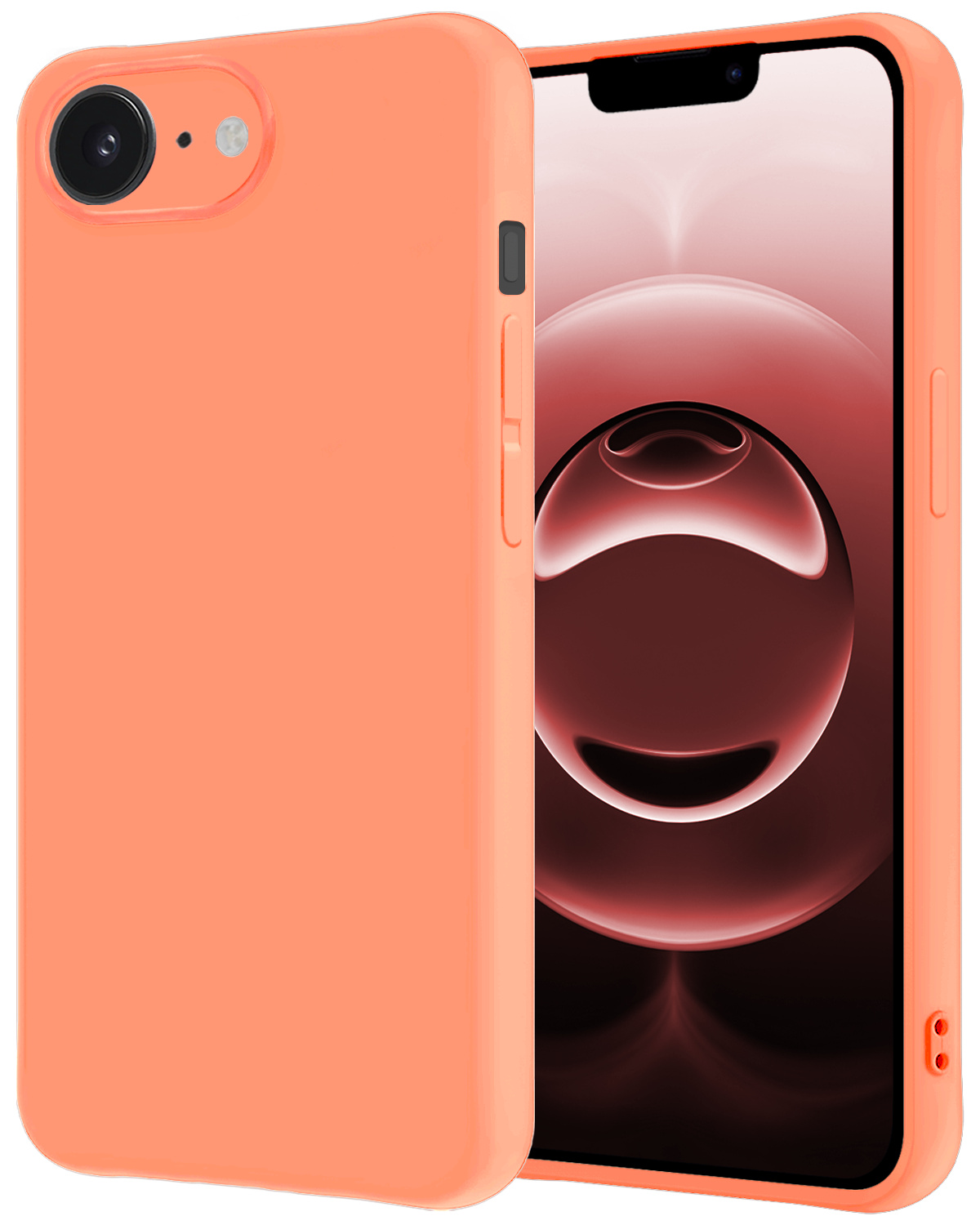 NoXx NoXx iPhone 16E Hoesje Siliconen - Perzik