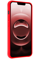 NoXx NoXx iPhone 16E Hoesje Siliconen - Rood