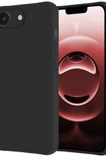 NoXx NoXx iPhone 16E Hoesje Siliconen - Zwart