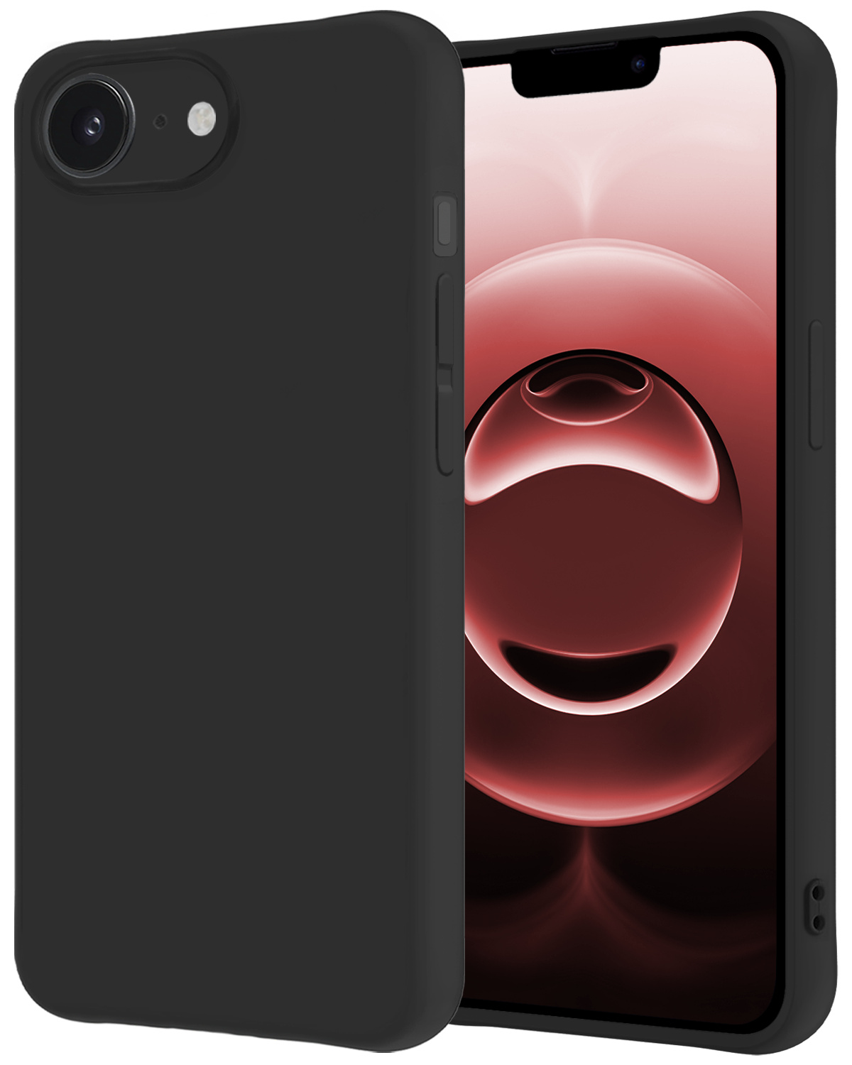 NoXx NoXx iPhone 16E Hoesje Siliconen - Zwart