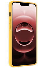 NoXx NoXx iPhone 16E Hoesje Siliconen - Geel - 2 PACK