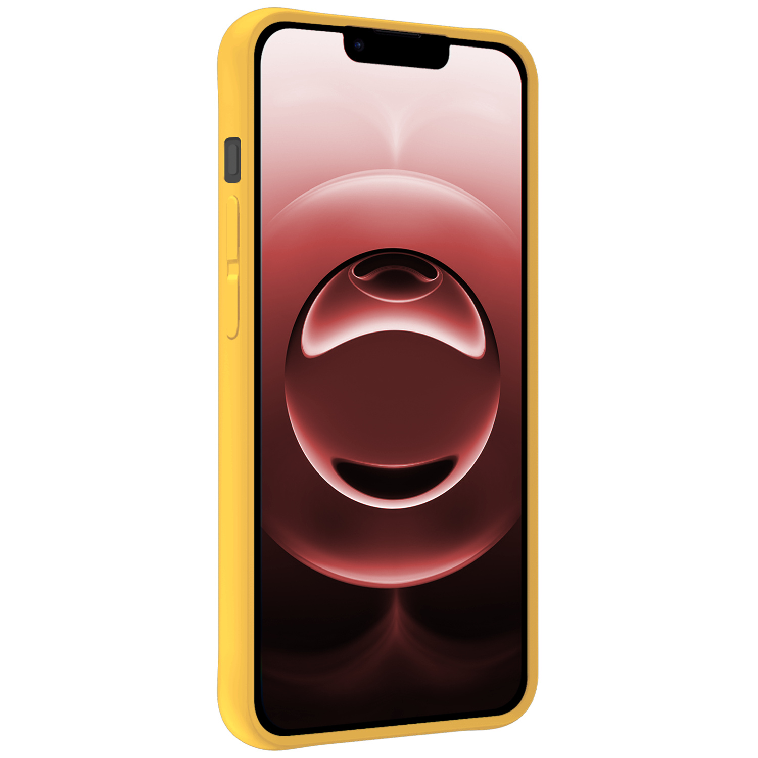 NoXx NoXx iPhone 16E Hoesje Siliconen Met Screenprotector Met Dichte Notch - Geel