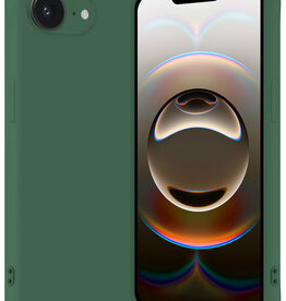 Nomfy Nomfy iPhone 16E Hoesje Siliconen - Donkergroen