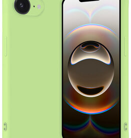 Nomfy Nomfy iPhone 16E Hoesje Siliconen - Groen