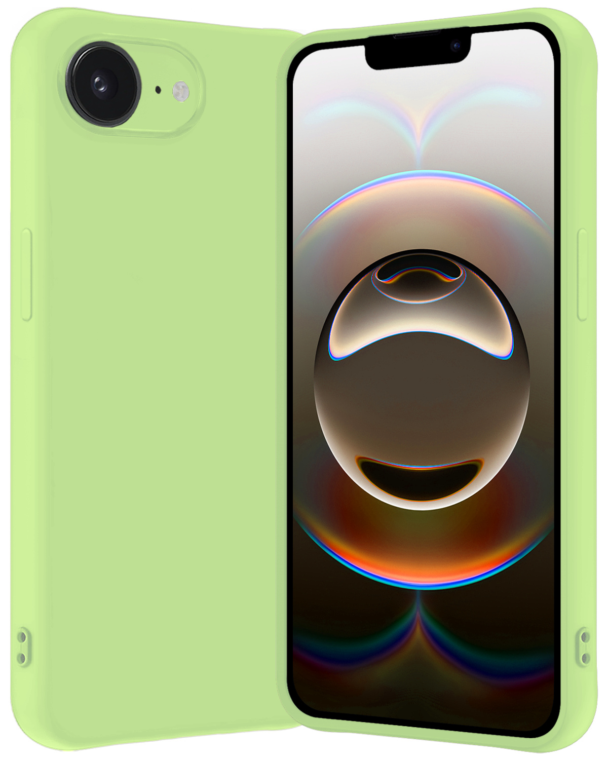 Nomfy Nomfy iPhone 16E Hoesje Siliconen - Groen