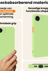 Nomfy Nomfy iPhone 16E Hoesje Siliconen - Groen
