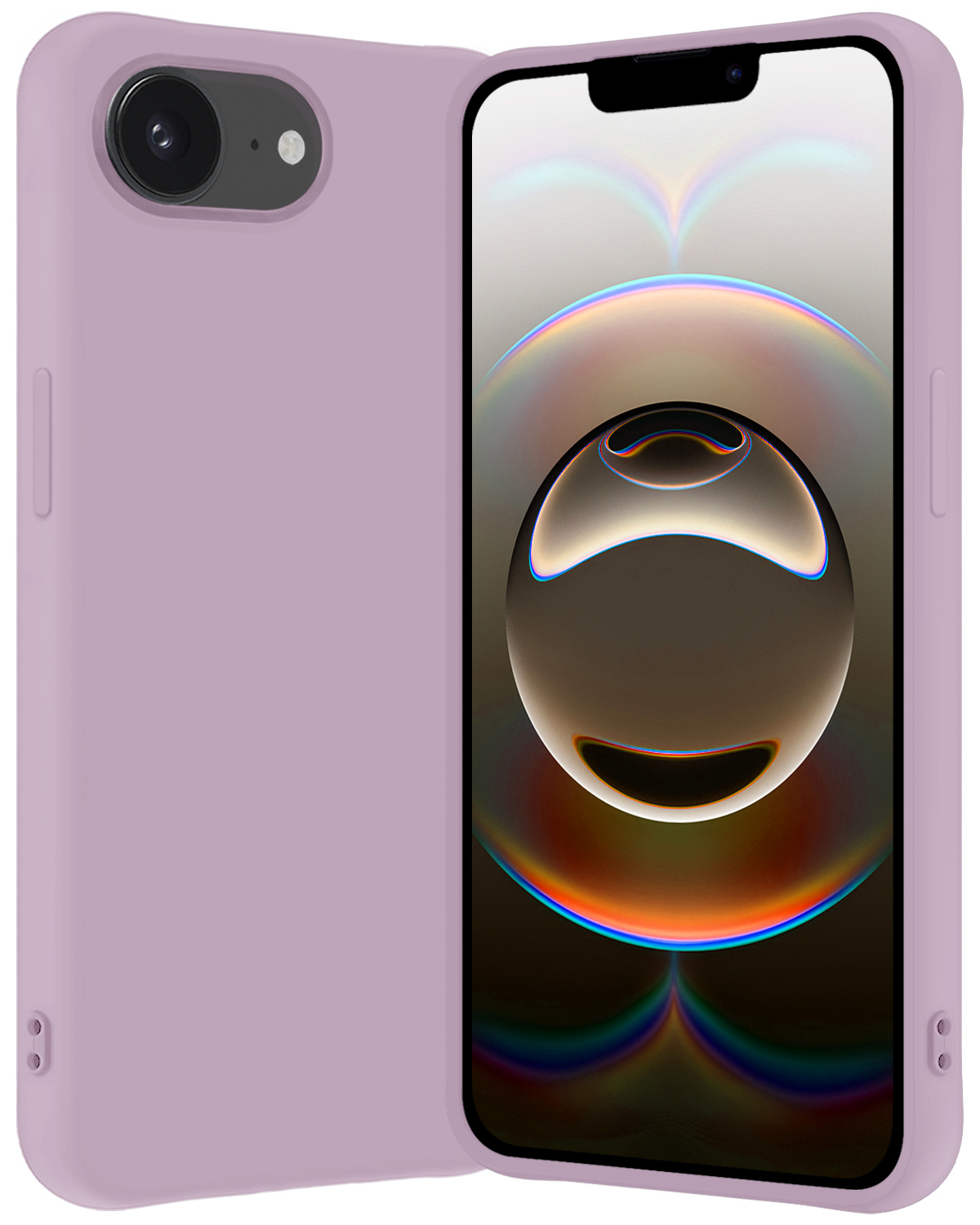 Nomfy Nomfy iPhone 16E Hoesje Siliconen - Lila