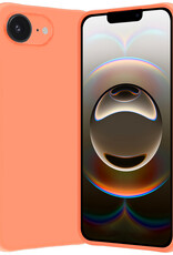 Nomfy Nomfy iPhone 16E Hoesje Siliconen - Perzik