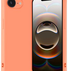 Nomfy Nomfy iPhone 16E Hoesje Siliconen - Perzik