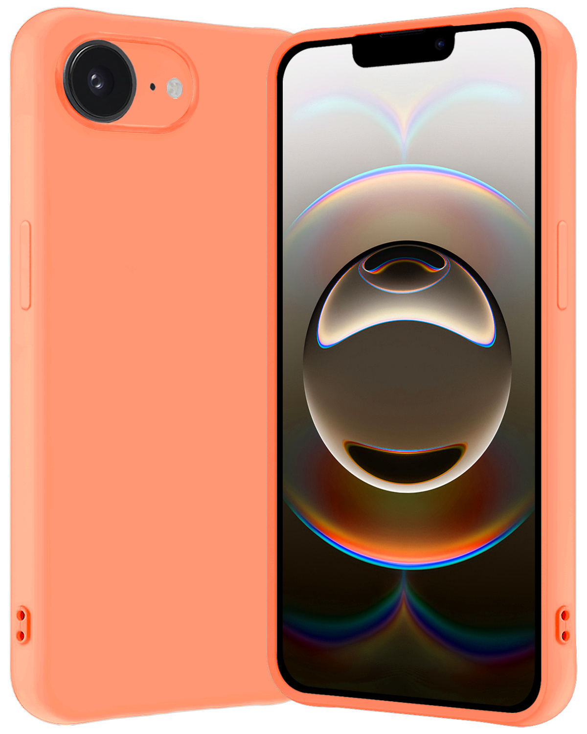 Nomfy Nomfy iPhone 16E Hoesje Siliconen - Perzik