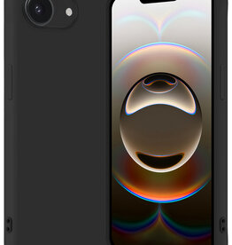 Nomfy Nomfy iPhone 16E Hoesje Siliconen - Zwart