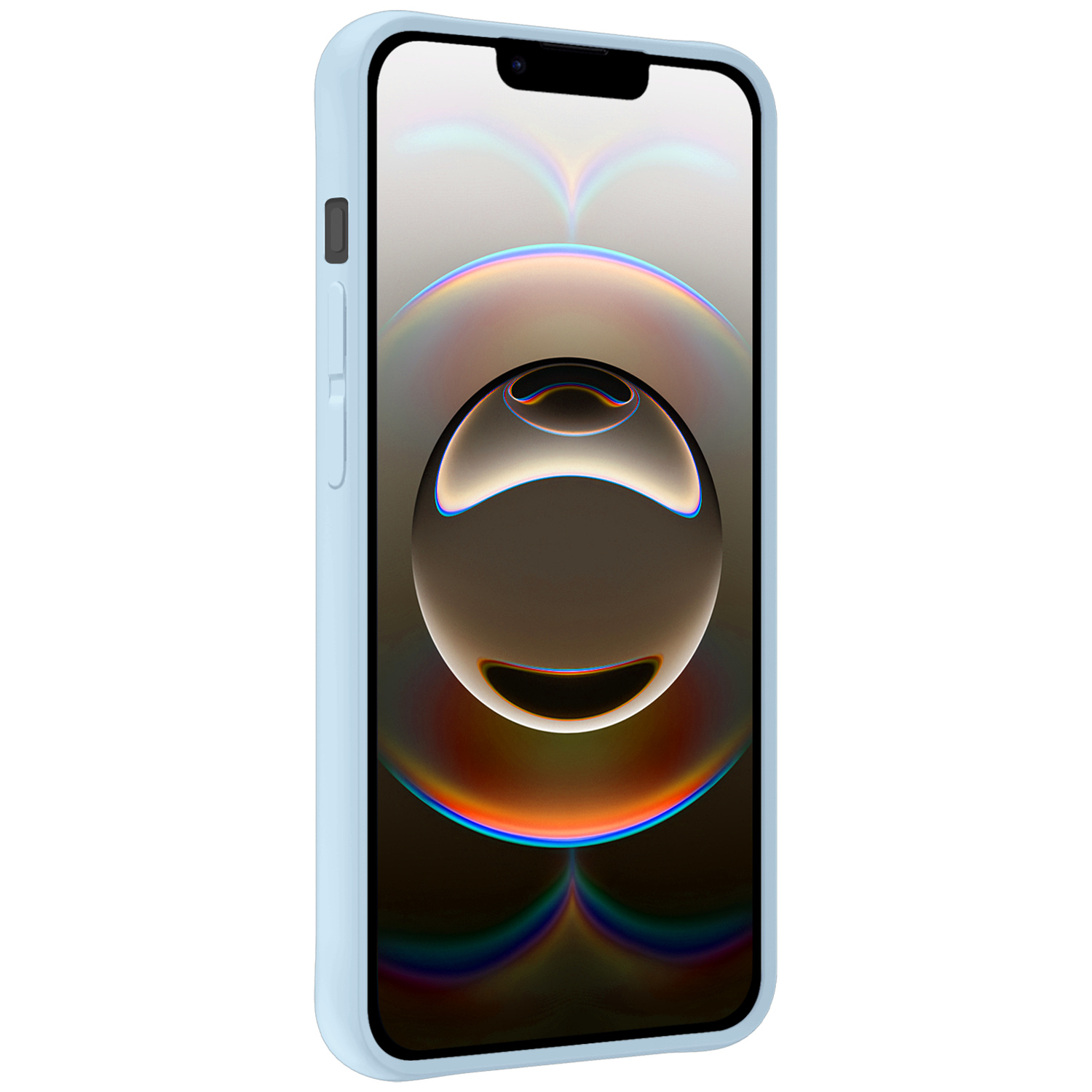 Nomfy Nomfy iPhone 16E Hoesje Siliconen - Lichtblauw - 2 PACK