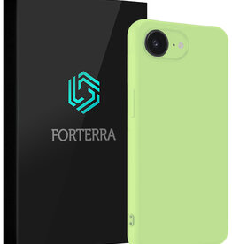Forterra Forterra iPhone 16E Hoesje Siliconen - Groen