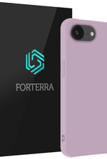 Forterra Forterra iPhone 16E Hoesje Siliconen - Lila