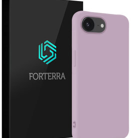 Forterra Forterra iPhone 16E Hoesje Siliconen - Lila