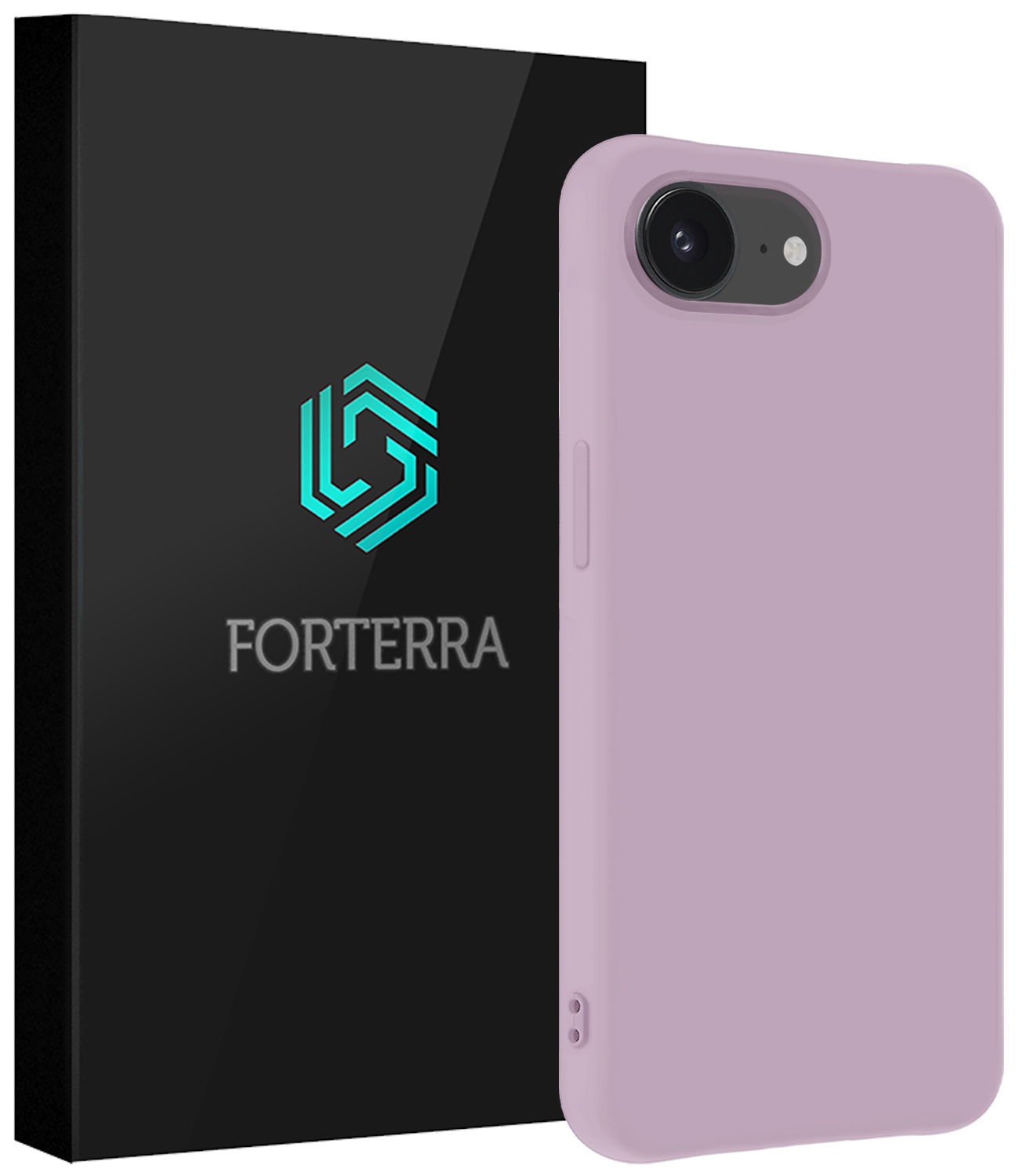 Forterra Forterra iPhone 16E Hoesje Siliconen - Lila