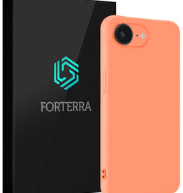 Forterra Forterra iPhone 16E Hoesje Siliconen - Perzik