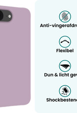 Forterra Forterra iPhone 16E Hoesje Siliconen - Lila - 2 PACK