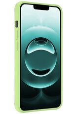 Forterra Forterra iPhone 16E Hoesje Siliconen Met Screenprotector Met Dichte Notch - Groen