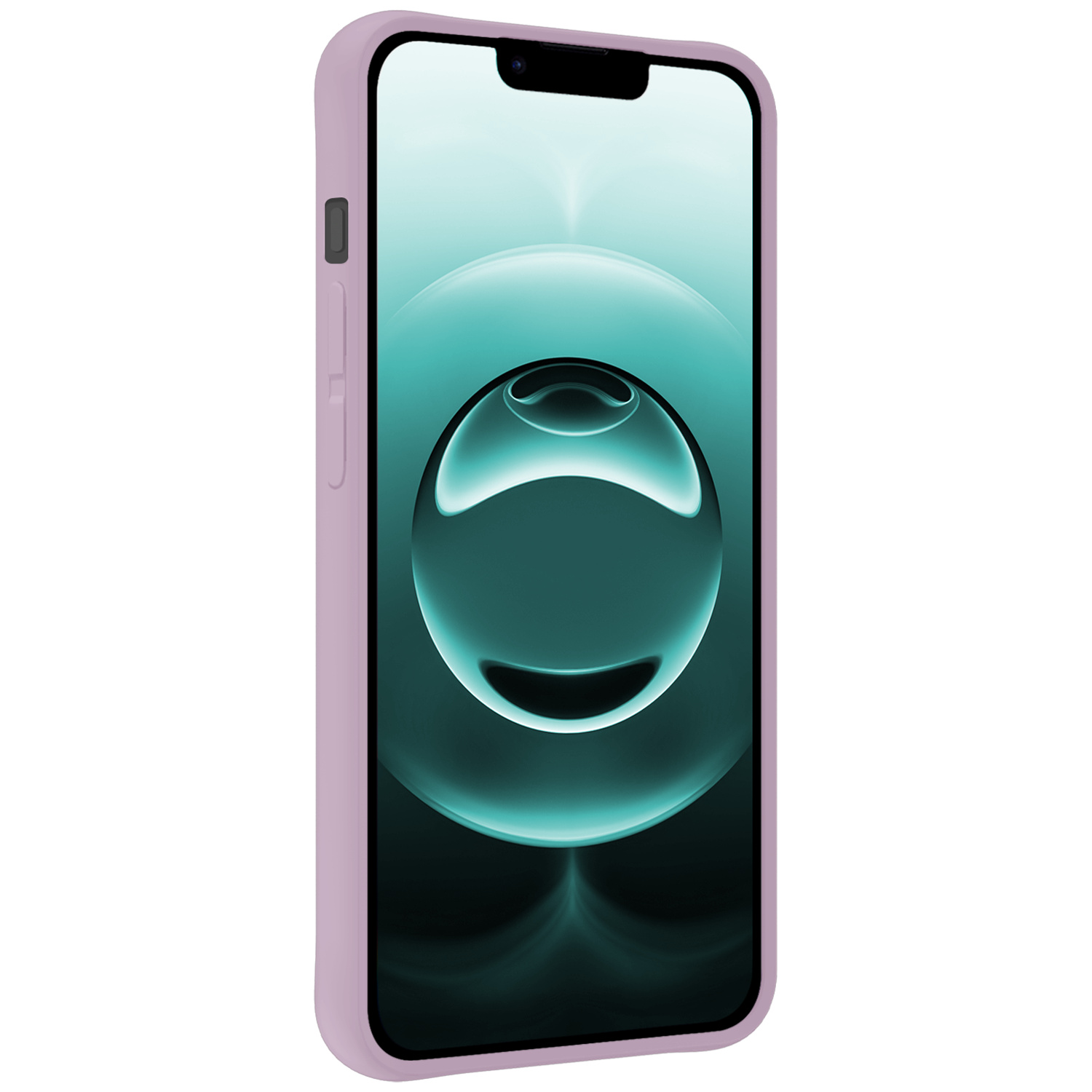 Forterra Forterra iPhone 16E Hoesje Siliconen Met Screenprotector Met Dichte Notch - Lila