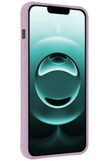 Forterra Forterra iPhone 16E Hoesje Siliconen Met 2x Screenprotector Met Dichte Notch - Lila