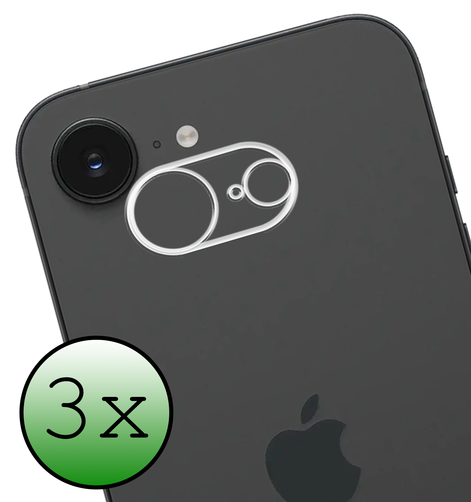 BASEY. BASEY. iPhone 16E Camera Screenprotector - 3 PACK