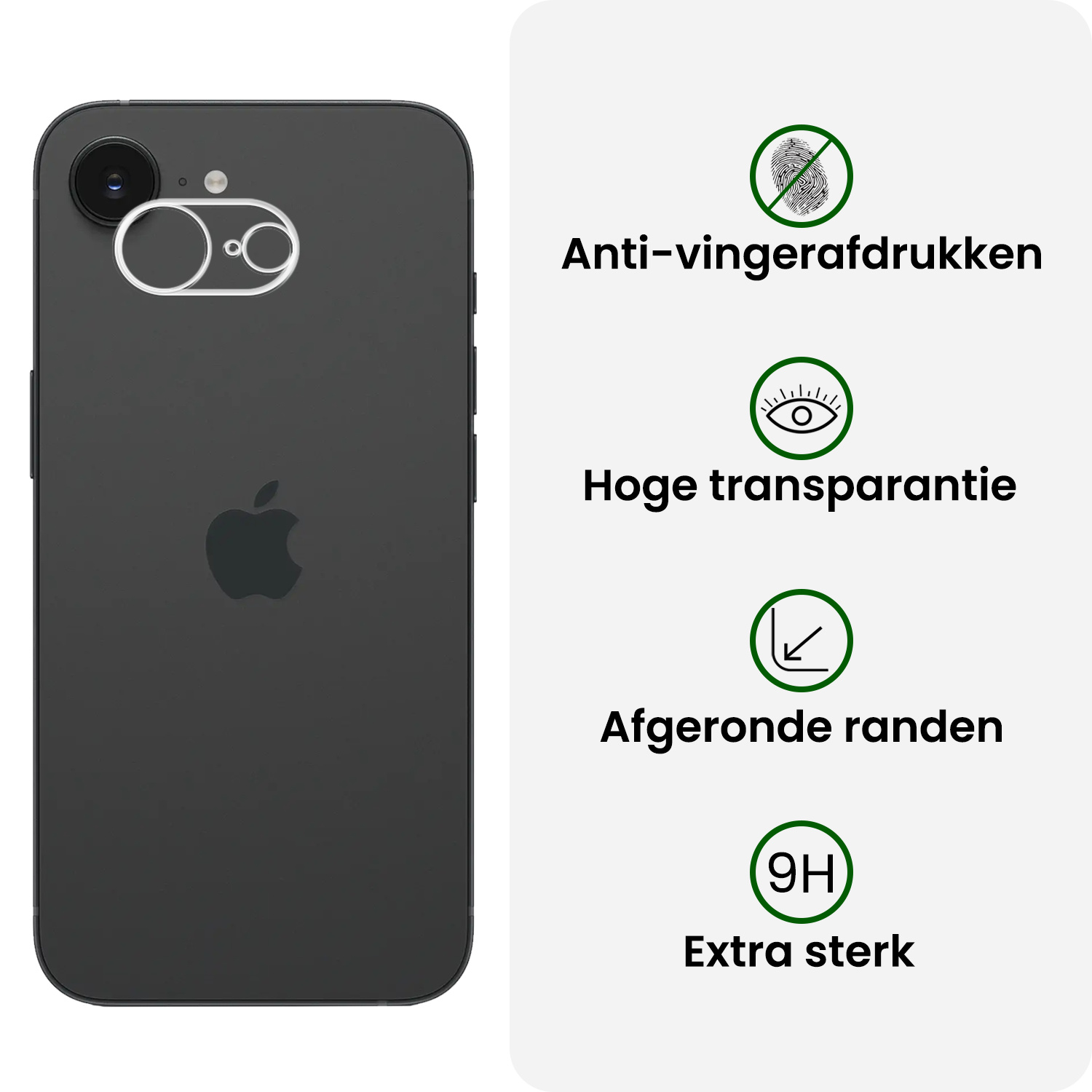 BASEY. BASEY. iPhone 16E Camera Screenprotector - 3 PACK