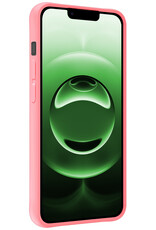 BASEY. BASEY. iPhone 16E Hoesje Siliconen Met 2x Screenprotector Met Dichte Notch - Lichtroze