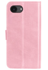 BASEY. BASEY. iPhone 16E Hoesje Bookcase - Lichtroze