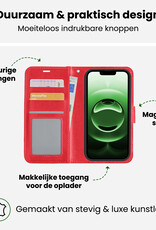 BASEY. BASEY. iPhone 16E Hoesje Bookcase - Rood